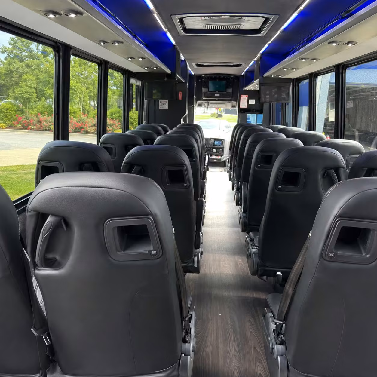 28 passenger minibus inside
