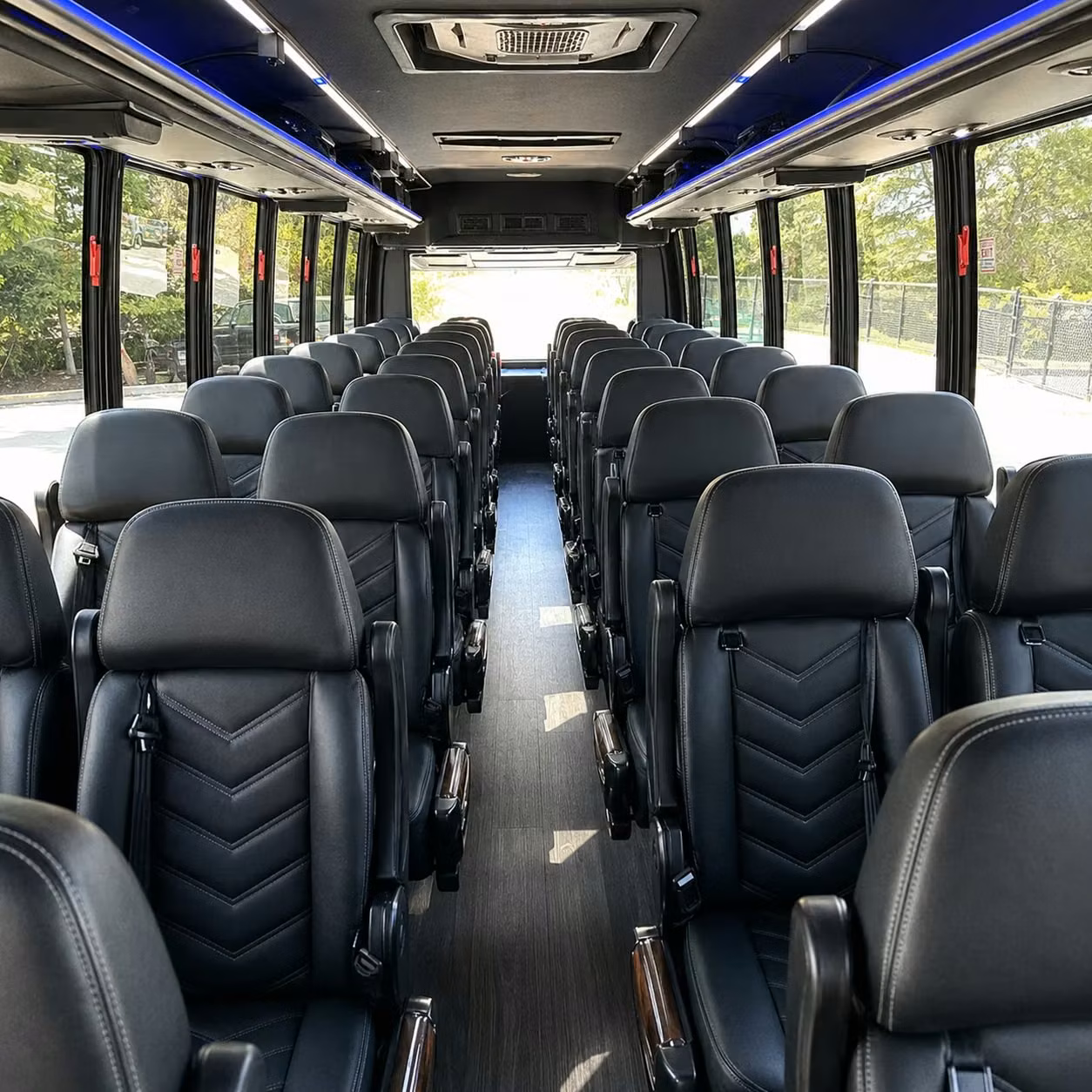 28 passenger minibus interior